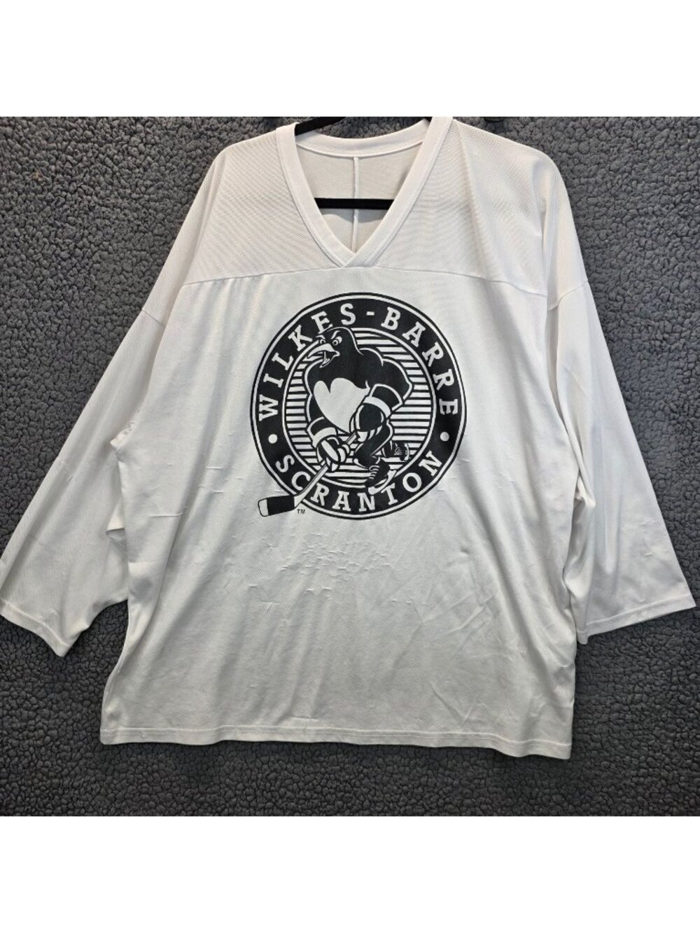 Reebok Wilkes-Barre Scranton Penguins L Fan Style Adult Large Hockey Jersey #4